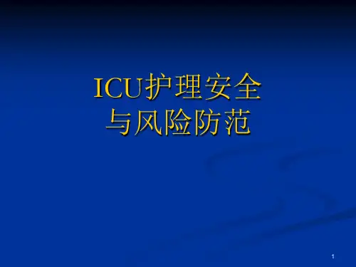 ICU护理安全与风险防范PPT课件