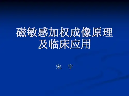 磁敏感加权成像原理及临床应用