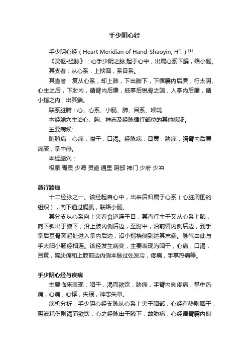 手少阴心经