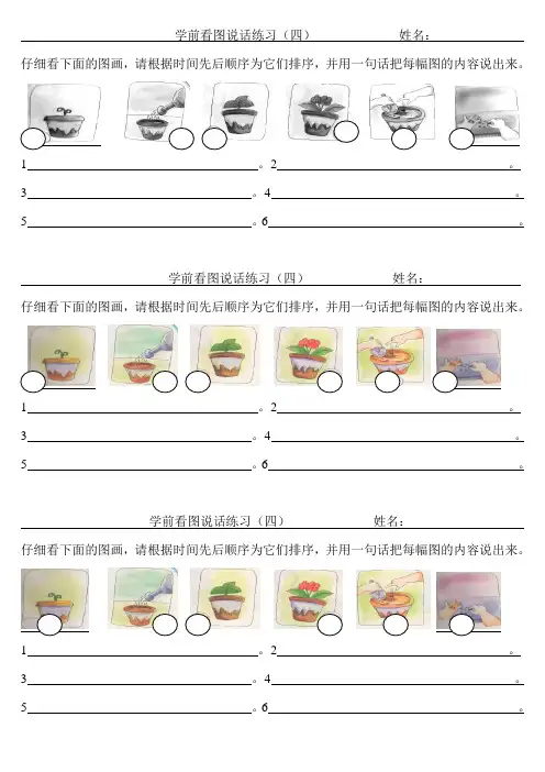 学前看图说话练习4