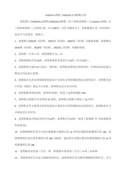 11G101-1图集解析