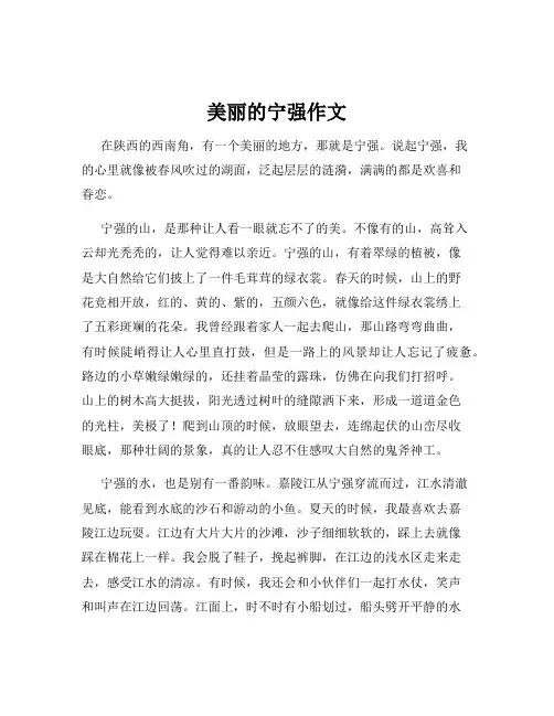 美丽的宁强作文