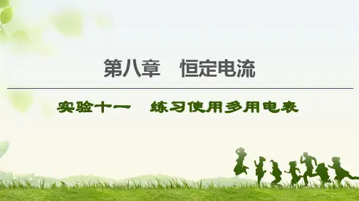2021版高考物理大一轮复习通用版课件：第8章 实验11 练习使用多用电表