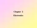 电气工程及其自动化专业英语 Chapter  2 Electronics