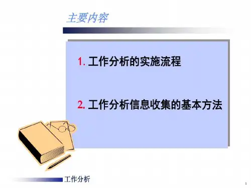 工作分析流程步骤表单46页PPT