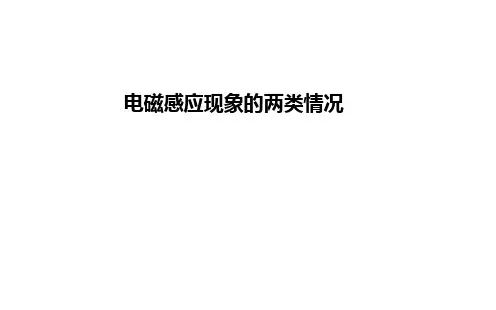 电磁感应现象的两类情况  课件 