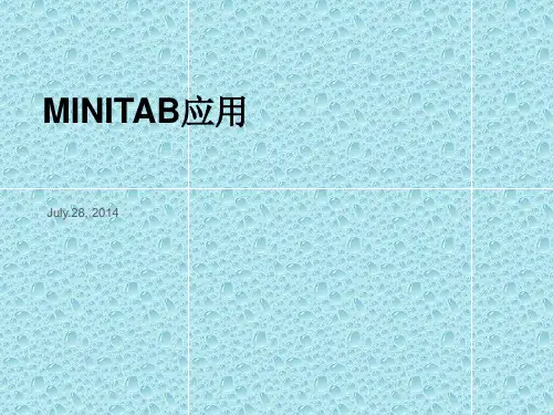 minitab作图应用