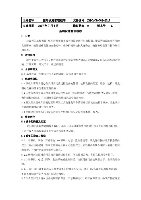 11基础设施管理程序