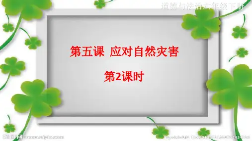 部编版道德与法治应对自然灾害PPT优质课件3