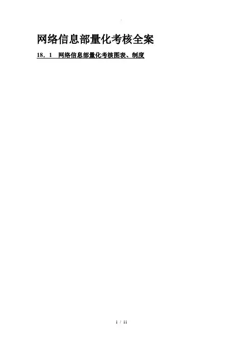 信息部绩效考核量化管理