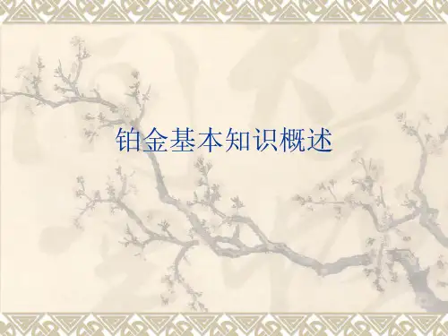铂金基本知识概述