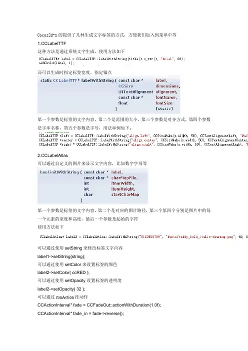 cocos2d-x入门Lable