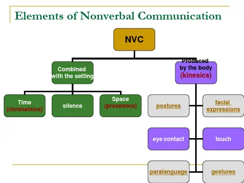 跨文化交际Nonverbal language time space