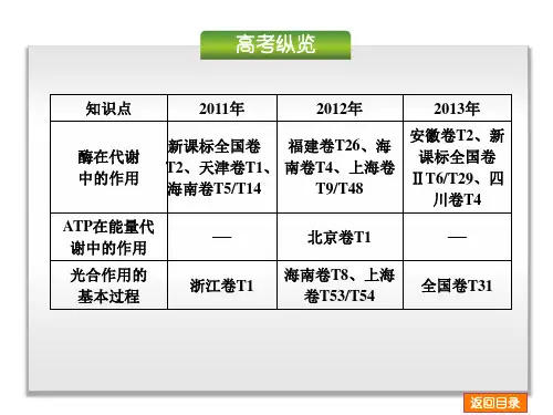 2018年高考生物一轮复习配套课件：第3单元-细胞的能量供应和利用-生物-新课标(共计336张)