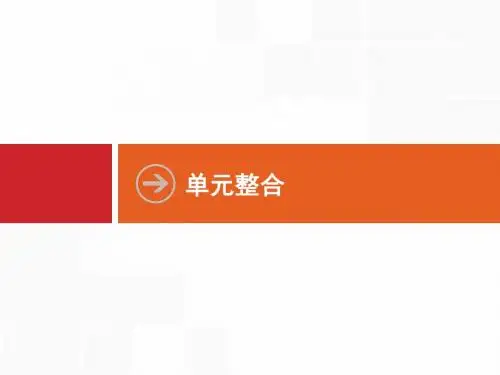 2018高中历史岳麓版一轮课件：单元整合2 古代希腊、罗马和近代西方的政治制度