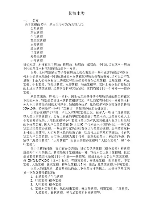 第一章紫檀木类