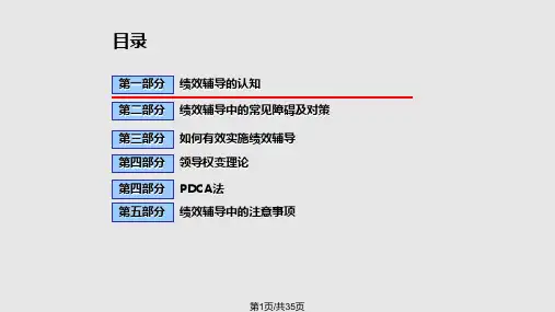 绩效管理——绩效辅导的方法PPT课件