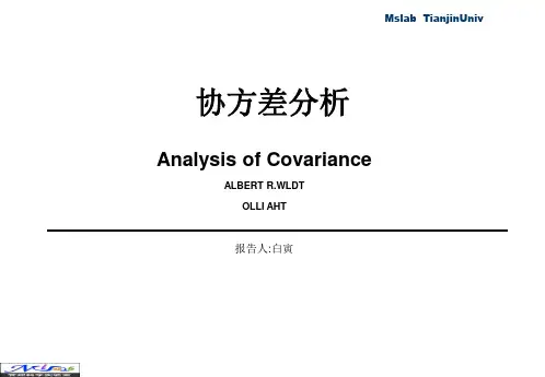 协方差分析(Analysis_of_Covariance)PPT资料35页
