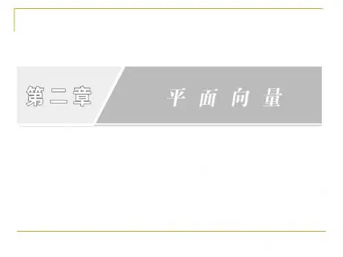 高中数学必修四课件 平面向量的实际背景及基本概念