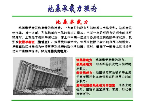 第九章地基承载力理论