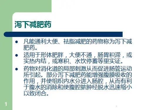 减肥讲稿PPT课件
