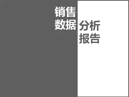 电脑销售数据分析报告