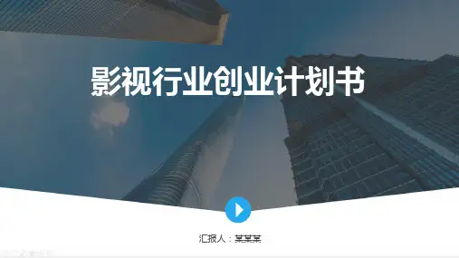 影视行业创业计划书