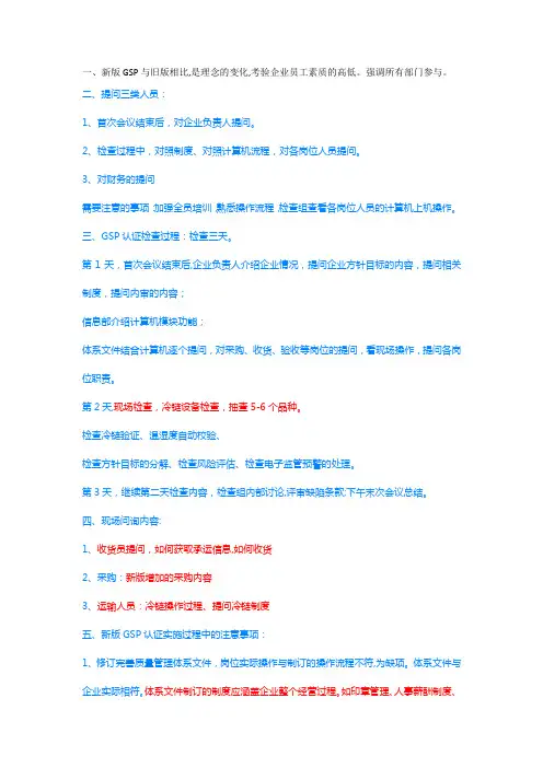 GSP认证流程