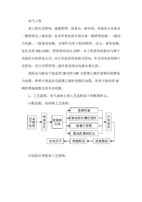 电气工程专项施工方案