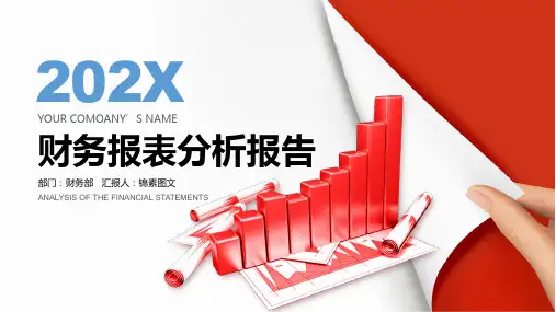 财务报表数据分析报告PPT模板现代简约