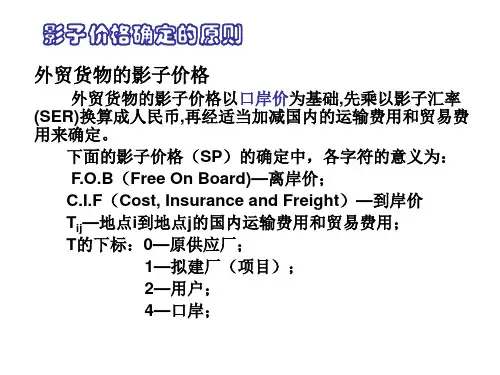 影子价格计算