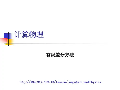 有限差分方法