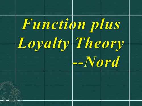 Function plus Loyalty Theory