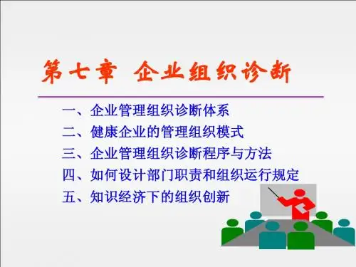 第七章  企业组织诊断