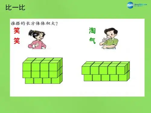 五年级数学下册《体积与容积》课件2 北师大版