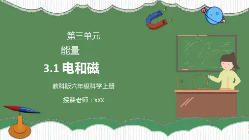 教科版六年级科学上册第三单元《能量-电和磁》课件