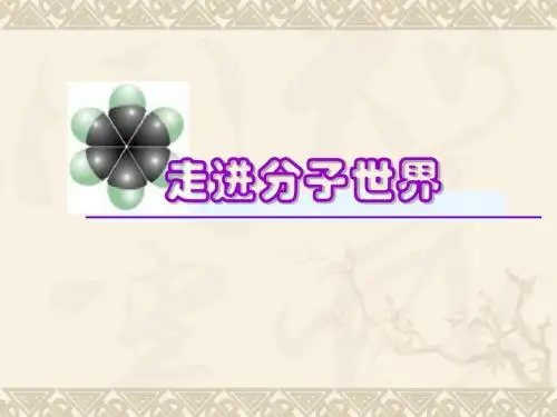 物理：7.1《走进分子世界》课件(苏科版八年级下)