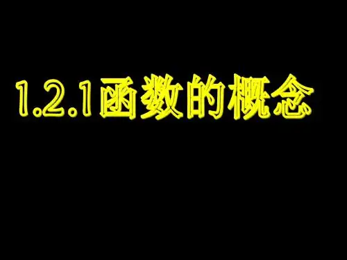 1.2.1高一数学函数的概念课件