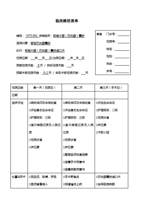 前庭大腺(巴氏腺)囊肿