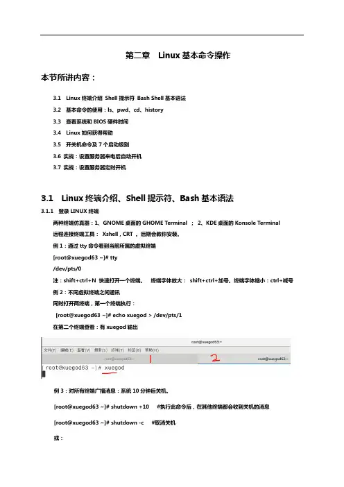 Linux基本命令操作和文件管理
