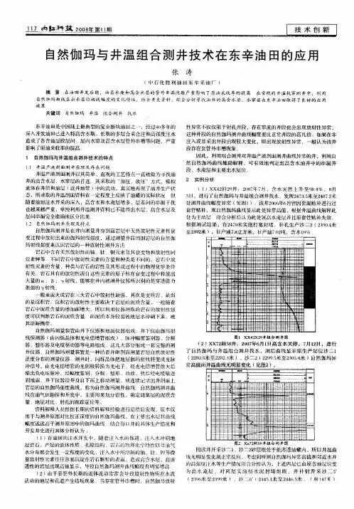 自然伽玛与井温组合测井技术在东辛油田的应用