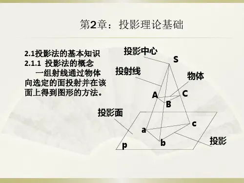 机械制图及CAD基础-第2章 投影理论基础