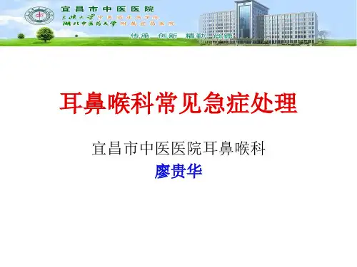 耳鼻喉科常见急症处理99057