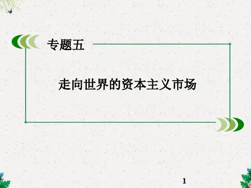 人民版高中历史必修二课件:5.4《走向整体的世界》