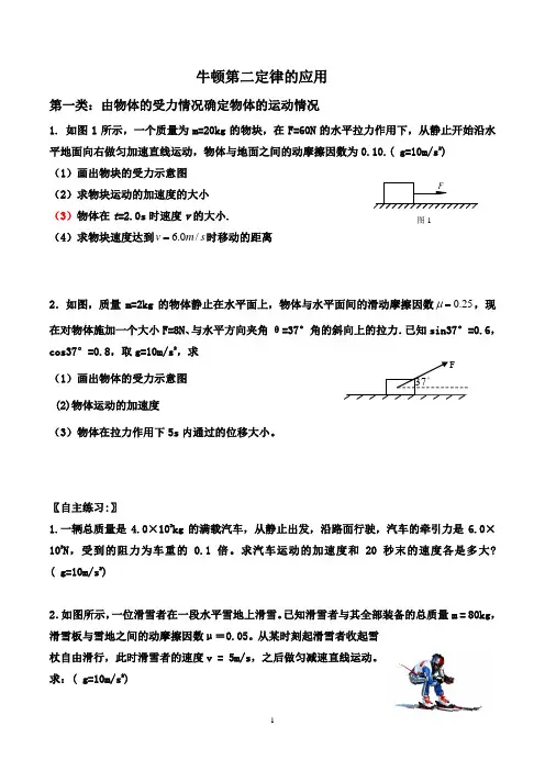 新06.牛顿第二定律的综合应用专题训练(题型全面)