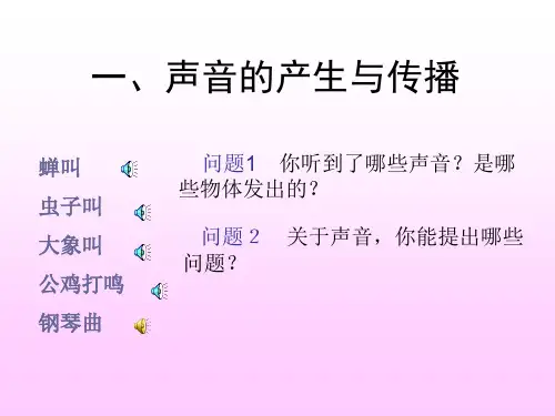 八年级物理声现象ppt课件