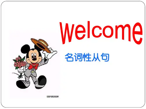 名词性从句1