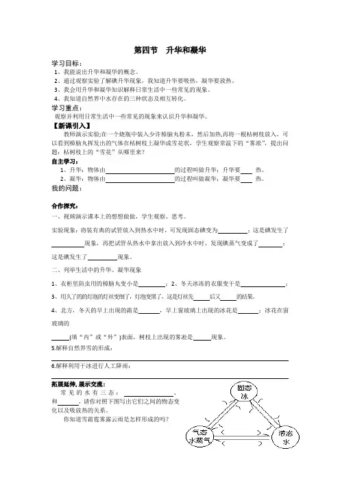 第四节  升华和凝华 2