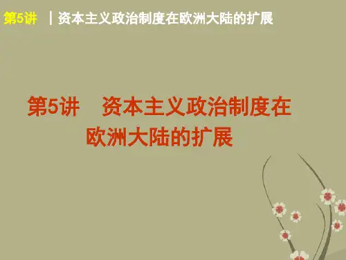 高考历史一轮复习 第5讲 资本主义政治制度在欧洲大陆的扩展课件 新人教版