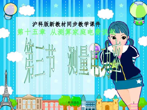 新课标初中物理沪科版九年级第十五章 测量电功率(课件)